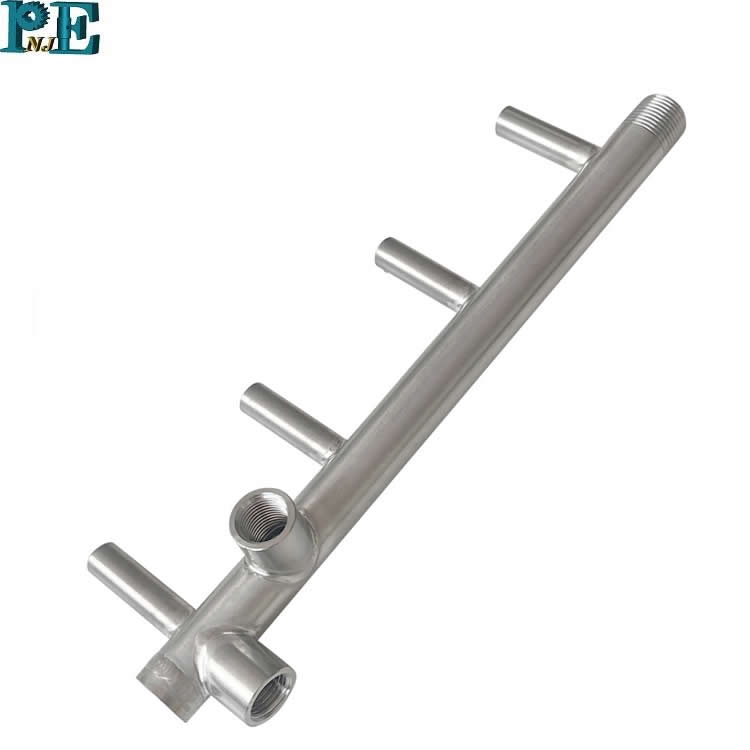 China Custom Precision CNC Stainless Steel Plumbing Pump Manifolds Welding Parts