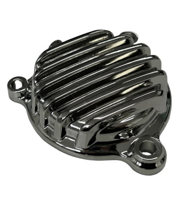 CNC Billet Cover for Engines Engine Oil Filter Cover Ripple Engine Cover Chrome